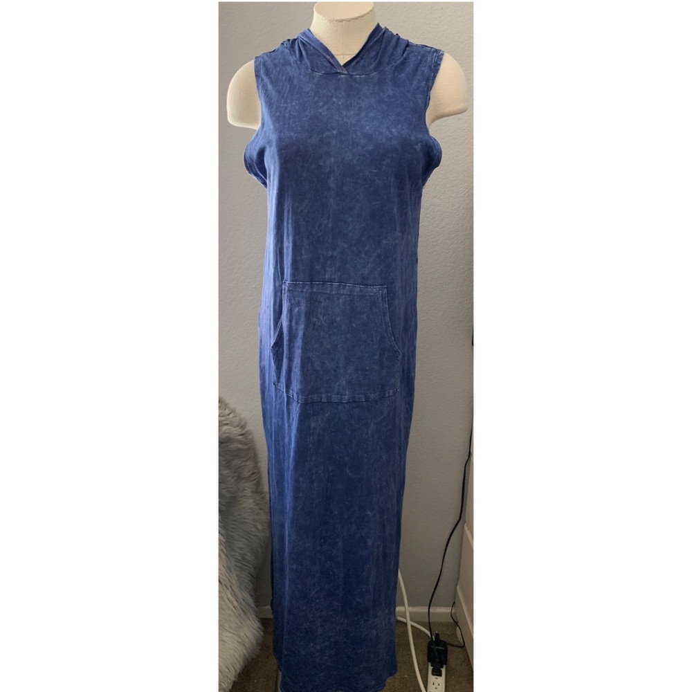Denim Hoodie Dress